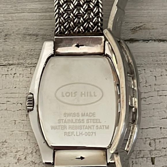 Lois Hill Swiss Made Tonneau Watch Woven Bracelet Ref LH-0071 5ATM main image 9